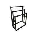 PEDESTALES NEGROS EN MADERA