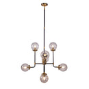 PENDANT LAMP BROWN BRONZE, LATON NEGRO