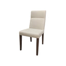 ***SILLA DE COMEDOR ESTILO PIEL GRIS Y PATAS DE MADERA