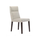 ***SILLA DE COMEDOR ESTILO PIEL GRIS Y PATAS DE MADERA