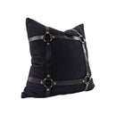 COJIN DE ALGODON SLUB, COLOR NEGRO