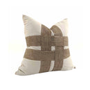 COJIN DE SARGA EN ALGODON, COLOR BEIGE