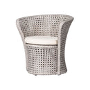SET DE EXTERIOR SALIMA Q 2 SILLAS Y MESA DE CENTRO BLANCAS Y GRIS
