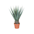 PLANTA ARTIFICIAL AGAVE AMERICANA VERDE CON MACETERO