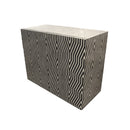 GABINETE CON PATRON BLANCO Y NEGRO