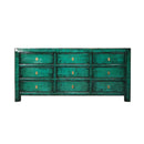 GABINETE EN ACABADO DE MADERA VERDE NO.22
