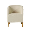 ***BUTACA BRISTOL EN TELA COLOR BEIGE Y PATAS EN ACABADO MADERA