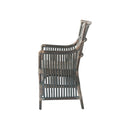 SILLA DE COMEDOR KAMILLE DELUXE ACABADO GRIS CON LAVADO BLANCO