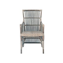 SILLA DE COMEDOR KAMILLE DELUXE ACABADO GRIS CON LAVADO BLANCO