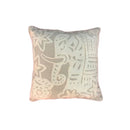 ***CREWEL EMBROIDERED CUSHION COVER WITH FILLER