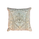 ***CREWEL EMBROIDERED CUSHION COVER WITH FILLER