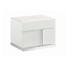 MESA DE  NOCHE  BLANCA IZQUIERDA CANOVA