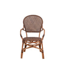 SILLA DE COMEDOR SAVANNA EN RATAN NATURAL Y MARRON