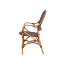 SILLA DE COMEDOR SAVANNA EN RATAN NATURAL Y MARRON