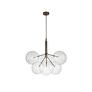 LAMPARA DE TECHO CON GLOBOS TRANSPARENTES