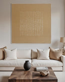 HAND-PAINTED ON JUTE