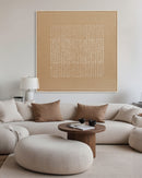 HAND-PAINTED ON JUTE