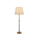 LAMPARA DE MESA, LATON CEPILLADO