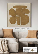 3D ART RELIEF WITH TEXTURED SURFACE