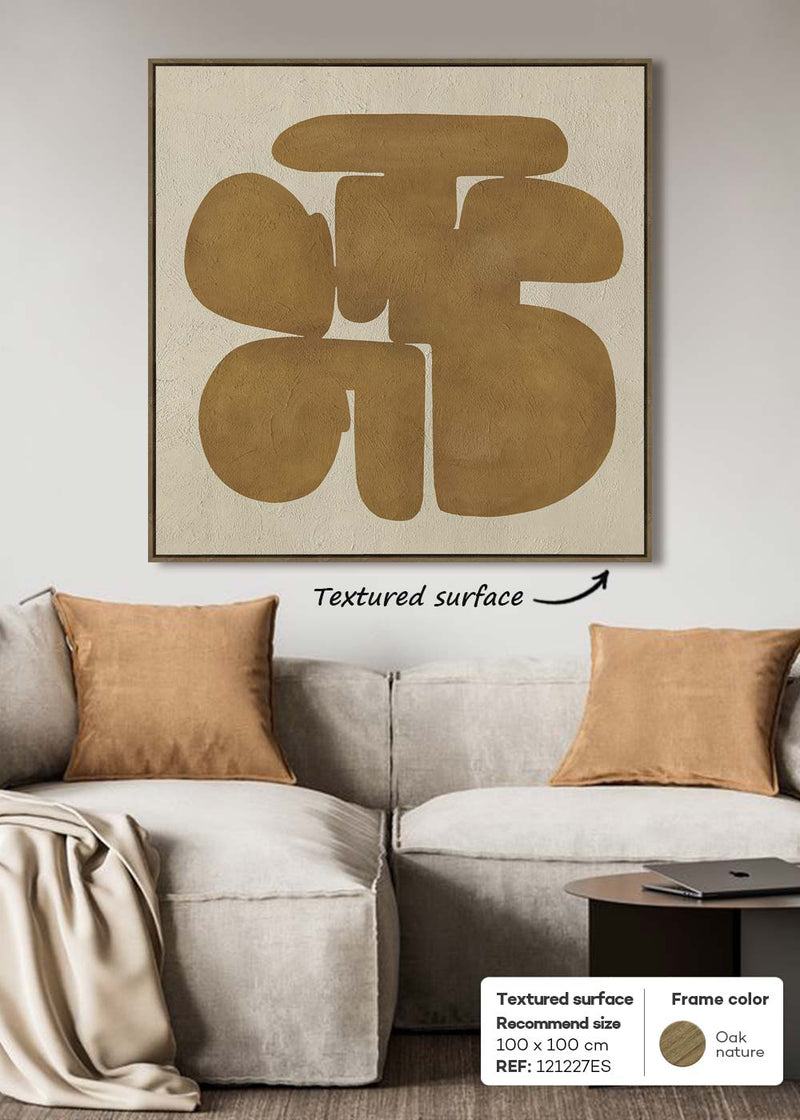 3D ART RELIEF WITH TEXTURED SURFACE