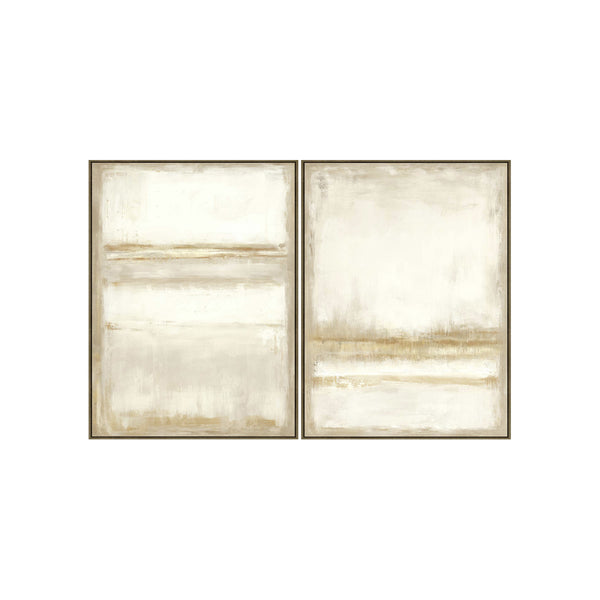 FRAMED CANVAS PRINTING, SET OF 2PCS