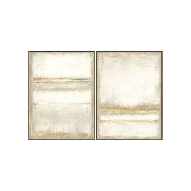 FRAMED CANVAS PRINTING, SET OF 2PCS