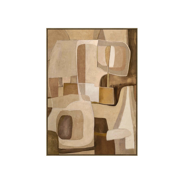 HAND-EMBELLISHED FRAMED CANVAS PRINTING