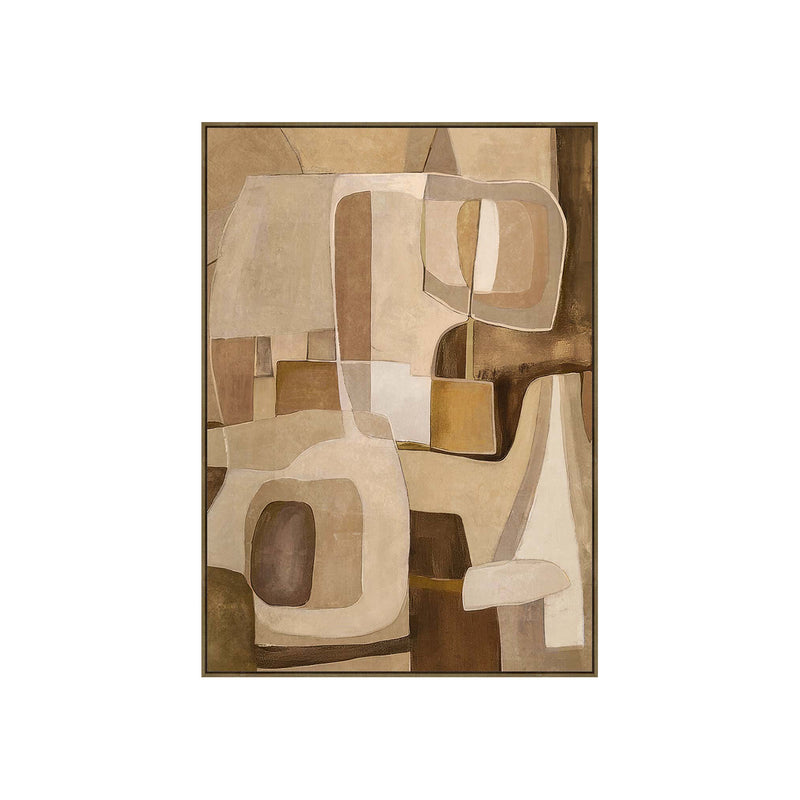 HAND-EMBELLISHED FRAMED CANVAS PRINTING