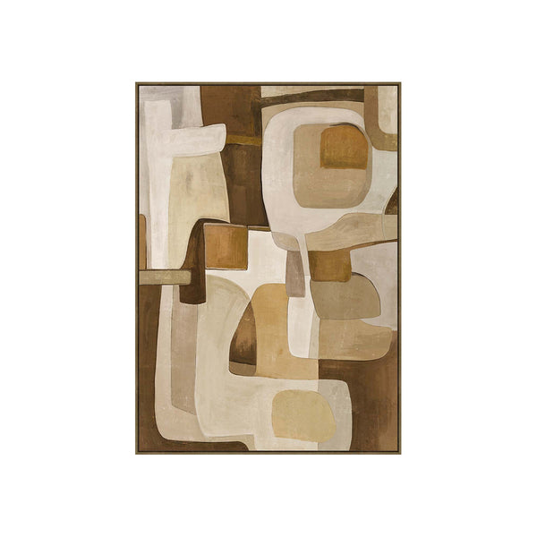 HAND-EMBELLISHED FRAMED CANVAS PRINTING