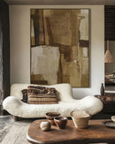 HAND-PAINTED ON JUTE