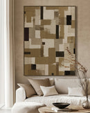 HAND-PAINTED ON JUTE