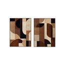 TEXTURED SURFACE FRAMED CANVAS PRINTING ONE SET=2PCS