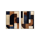 TEXTURED SURFACE FRAMED CANVAS PRINTING ONE SET=2PCS