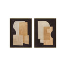 TEXTURED SURFACE FRAMED CANVAS PRINTING ONE SET=2PCS