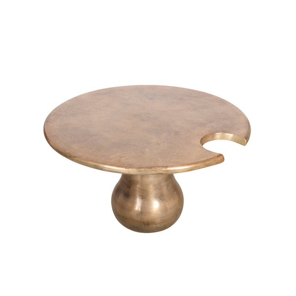 MESA DE CENTRO DORADA