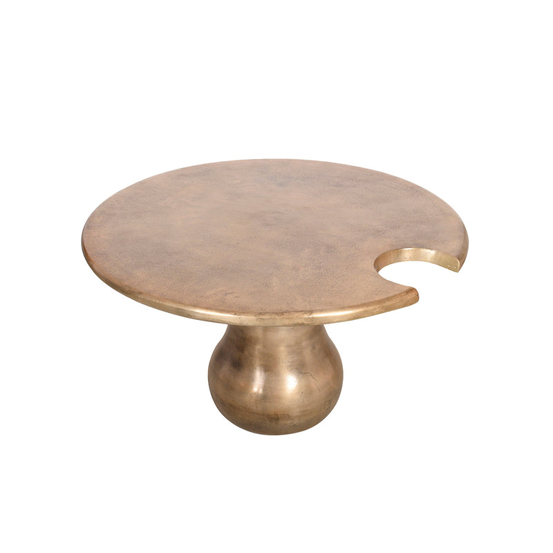MESA DE CENTRO DORADA