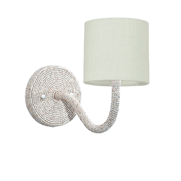 APLIQUE DE PARED BRAZO ONDA CON CUENTAS