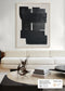 FRAMED LINEN CANVAS WITH HAND-PAINT