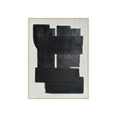 FRAMED LINEN CANVAS WITH HAND-PAINT