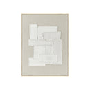 FRAMED LINEN CANVAS WITH HAND-PAINT