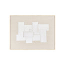 FRAMED LINEN CANVAS WITH HAND-PAINT