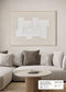 FRAMED LINEN CANVAS WITH HAND-PAINT