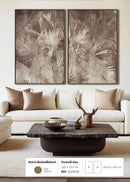 HAND-EMBELLISHED FRAMED CANVAS PRINTING