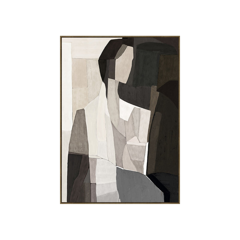 HAND-EMBELLISHED FRAMED CANVAS PRINTING