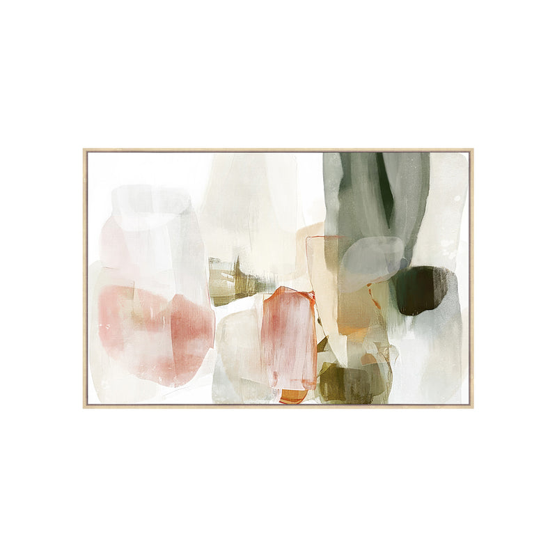 HAND-EMBELLISHED FRAMED CANVAS PRINTING