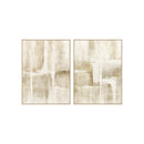 TEXTURED SURFACE FRAMED CANVAS PRINTING ONE SET=2PCS