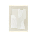 FRAMED LINEN CANVAS WITH HAND-PAINT