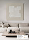 FRAMED LINEN CANVAS WITH HAND-PAINT