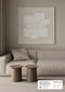 FRAMED LINEN CANVAS WITH HAND-PAINT