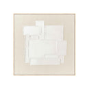 FRAMED LINEN CANVAS WITH HAND-PAINT